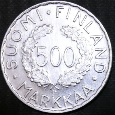 Лот: 12720301. Фото: 1. Финляндия. 500 марок. 1952 год... Остальные страны