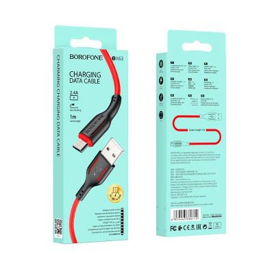 Лот: 22146531. Фото: 1. Кабель BOROFONE microUSB BX-63... Дата-кабели, переходники
