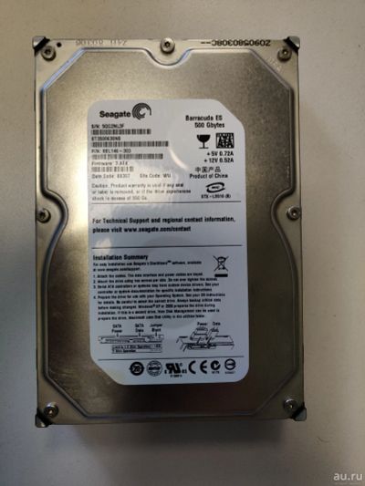 Лот: 17444016. Фото: 1. HDD жесткий диск 500 Gb Seagate... Жёсткие диски