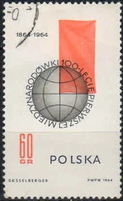 Лот: 18246410. Фото: 1. 1964. Польша. 100-летие со дня... Марки