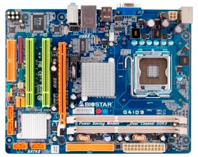Лот: 11926797. Фото: 1. Biostar G41D3 ver6.0 (LGA775... Материнские платы