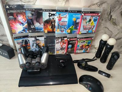 Лот: 25000277. Фото: 1. Sony PlayStation 3 Super Slim... Аксессуары для игровых приставок, консолей, геймпады