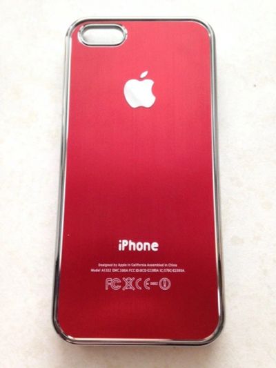 Лот: 4230963. Фото: 1. Чехол iPhone 5 / 5s красный 100РУБ... Чехлы, бамперы