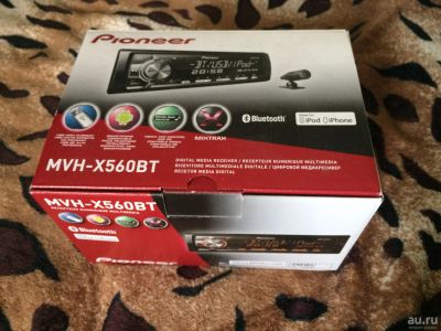 Лот: 9833844. Фото: 1. Авто магнитола Pioneer MVH-X560BT. Автомагнитолы