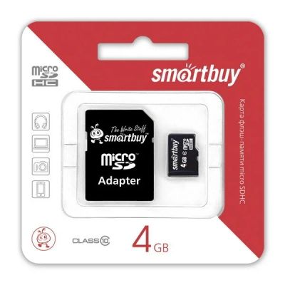 Лот: 16588153. Фото: 1. Карта памяти MicroSD 4 GB (Class... Карты памяти