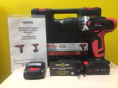 Лот: 11445344. Фото: 1. Дрель-шуруповерт Edon CF-1205... Электроинструмент