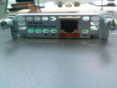 Лот: 8809598. Фото: 1. Модуль Cisco 1-Port ISDN BRI WAN... Сетевые карты