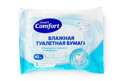 Лот: 23635399. Фото: 1. Влажная туалетная бумага Hoff... Средства личной гигиены 