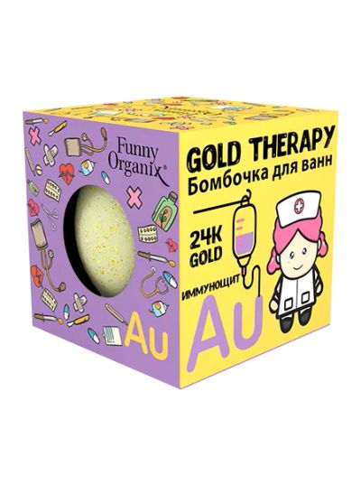 Лот: 20532898. Фото: 1. Бомбочка для ванн GOLD THERAPY... Средства личной гигиены 