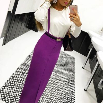 Лот: 7018086. Фото: 1. Юбка на лямках Max Mara /размер... Юбки
