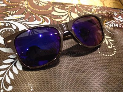 Лот: 5584327. Фото: 1. Очки унисекс Ray Ban (синие). Очки солнцезащитные