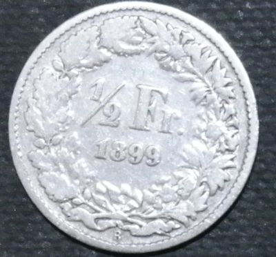 Лот: 11781212. Фото: 1. Швейцария. 1899 год. Серебро. Остальные страны