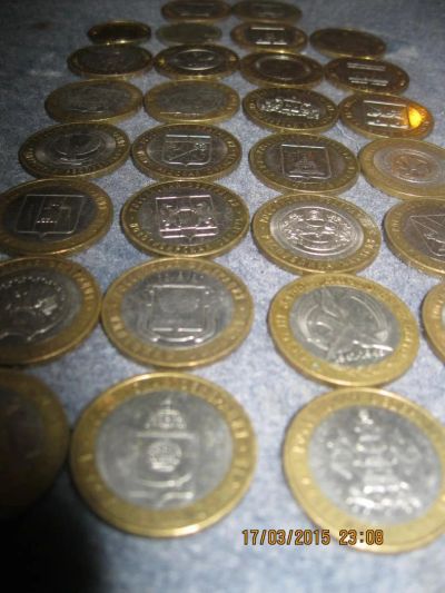Лот: 5163546. Фото: 1. коллекция монет 10 рублевок. Россия после 1991 года