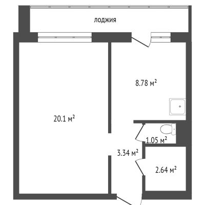 Лот: 25286773. Фото: 1. 1-комн. квартира , Красноярск... Квартиры, студии
