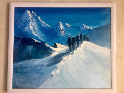 Лот: 15611602. Фото: 1. Картина «Лучше гор могут быть... Картины, рисунки