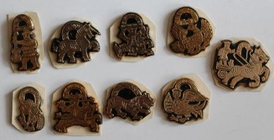 Лот: 9990859. Фото: 1. Комплект значков. 9 шт. Старорусские... Сувенирные