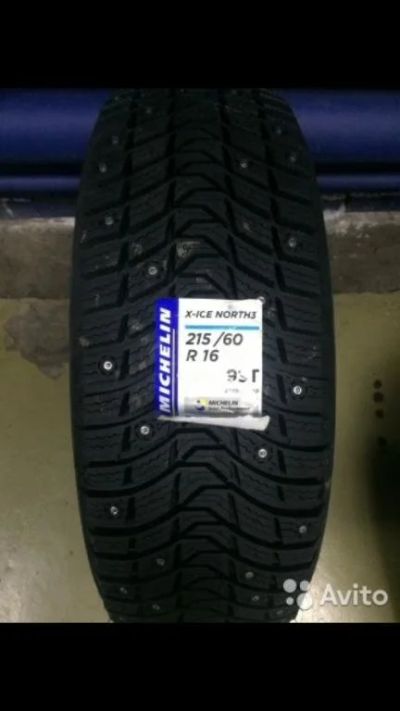 Лот: 10653603. Фото: 1. 215/60 R16 Michelin x-ice north... Шины