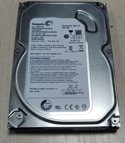 Лот: 19526797. Фото: 1. HDD 500 Gb SATA 6Gb/s Seagete. Жёсткие диски (HDD)