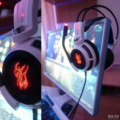 Лот: 9697195. Фото: 1. Игровые наушники DEXP BLAZE звук... Наушники, гарнитуры