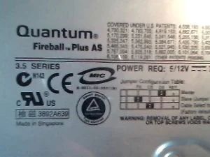 Лот: 7798992. Фото: 1. Жесткий диск IDE Quantum 20gb. Жёсткие диски (HDD)