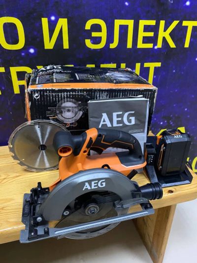 Лот: 25730011. Фото: 1. Аккумуляторная дисковая пила AEG... Электроинструмент