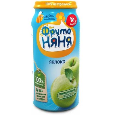 Лот: 23711793. Фото: 1. ФрутоНяня пюре яблоко натуральное... Лекарства