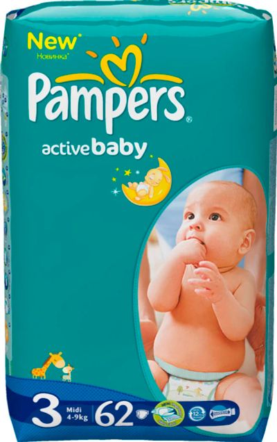Лот: 6815315. Фото: 1. Памперсы Pampers Active Baby... Детская гигиена