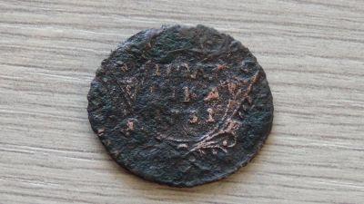 Лот: 6386732. Фото: 1. полушка 1731 с рубля вторая. Россия до 1917 года