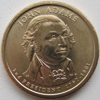 Лот: 6724391. Фото: 1. США 1 доллар 2007. 2-й президент... Америка