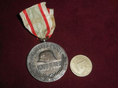 Лот: 5848034. Фото: 1. Медаль с ПМВ, 1 WK, Австро - Венгрия... Другое (военная атрибутика)