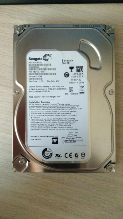Лот: 8951242. Фото: 1. Жесткий диск Seagate 500 Gb ST500DM02. Жёсткие диски (HDD)