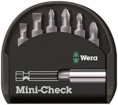 Лот: 8594981. Фото: 1. Набор бит Mini-Check (7 пр.) WERA... Расходные материалы, сменные насадки