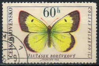 Лот: 20257183. Фото: 1. 1966. Чехословакия. Бабочки. н... Марки