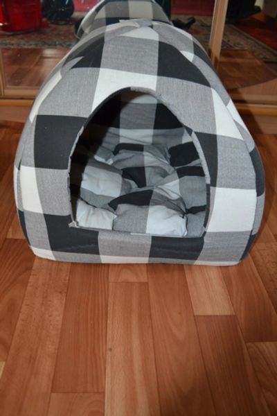 Лот: 10136042. Фото: 1. Кошкин дом! Бонусом новая миска... Домики, переноски, клетки, когтеточки