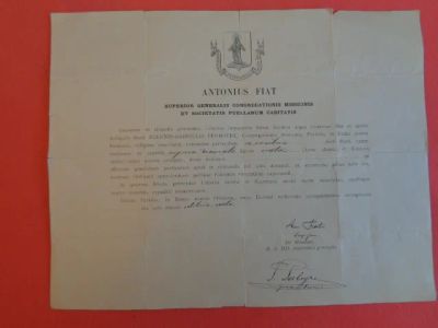 Лот: 9274856. Фото: 1. антикварный документ к мощевику... Документы, ценные бумаги, письма