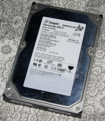 Лот: 2441289. Фото: 1. HDD Seagate 40Gb ST340016A IDE... Жёсткие диски (HDD)