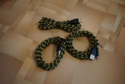 Лот: 25038683. Фото: 1. 3 кабеля usb-micro usb длиной... Дата-кабели, переходники