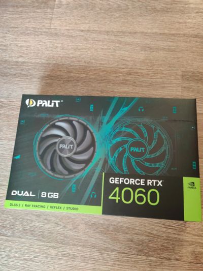 Лот: 21075519. Фото: 1. Видеокарта Palit RTX 4060 Dual... Видеокарты