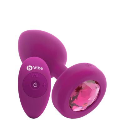 Лот: 24253990. Фото: 1. Вибропробка b-Vibe Jewel с пультом... Украшения