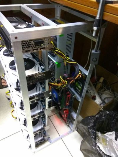Лот: 10402194. Фото: 1. Ферма для майнинга (6 Asus Nvidia... Майнинг фермы, товары для майнинга