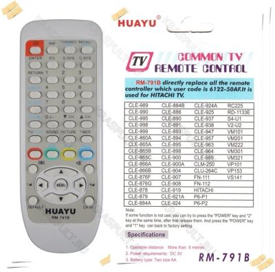 Лот: 15906271. Фото: 1. Пульт универсальный HITACHI HUAYU... Пульты ДУ