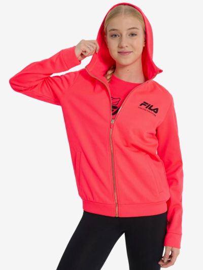 Лот: 24769864. Фото: 1. Толстовка для девочек FILA, Зеленый. Легкие куртки, толстовки