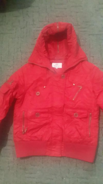 Лот: 6720805. Фото: 1. Пуховик красный. Верхняя одежда
