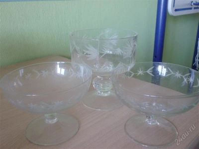 Лот: 826130. Фото: 1. 3 вазочки. Другое (посуда, кухонная утварь)