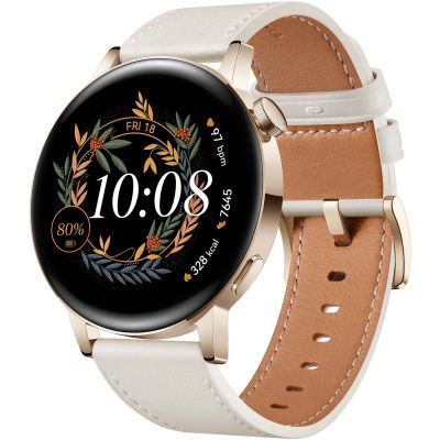 Лот: 25604185. Фото: 1. Смарт-часы HUAWEI Watch GT 3 Gold... Смарт-часы, фитнес-браслеты, аксессуары