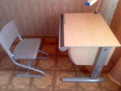 Лот: 11791995. Фото: 1. парта ученика со стулом. Столики, стулья, парты