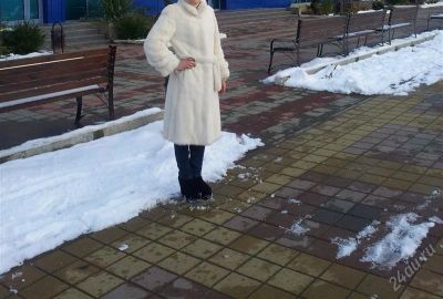 Лот: 2137901. Фото: 1. продам белую норковую шубу. Верхняя одежда