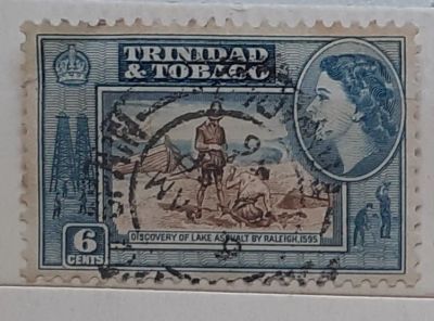 Лот: 25059017. Фото: 1. Марка. Тринидад и Тобаго. 1953... Марки