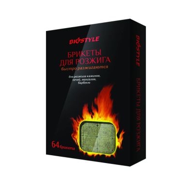 Лот: 5743963. Фото: 1. Брикеты для розжига, 64 шт. Мангалы, грили, коптильни