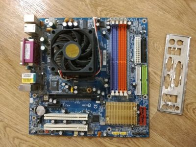 Лот: 15924026. Фото: 1. Сборка: Gigabyte ga-k8nmf-9 AMD... Комплекты запчастей